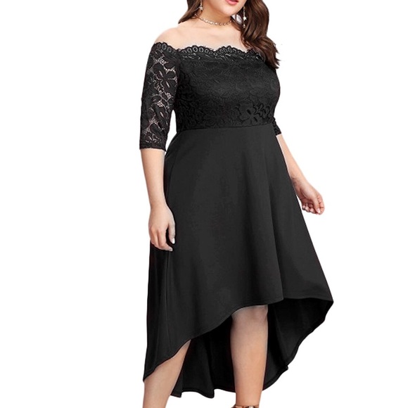 Dresses & Skirts - Plus Size❣️👑 Hi-lo Spades Queen Dress, 14w-22w